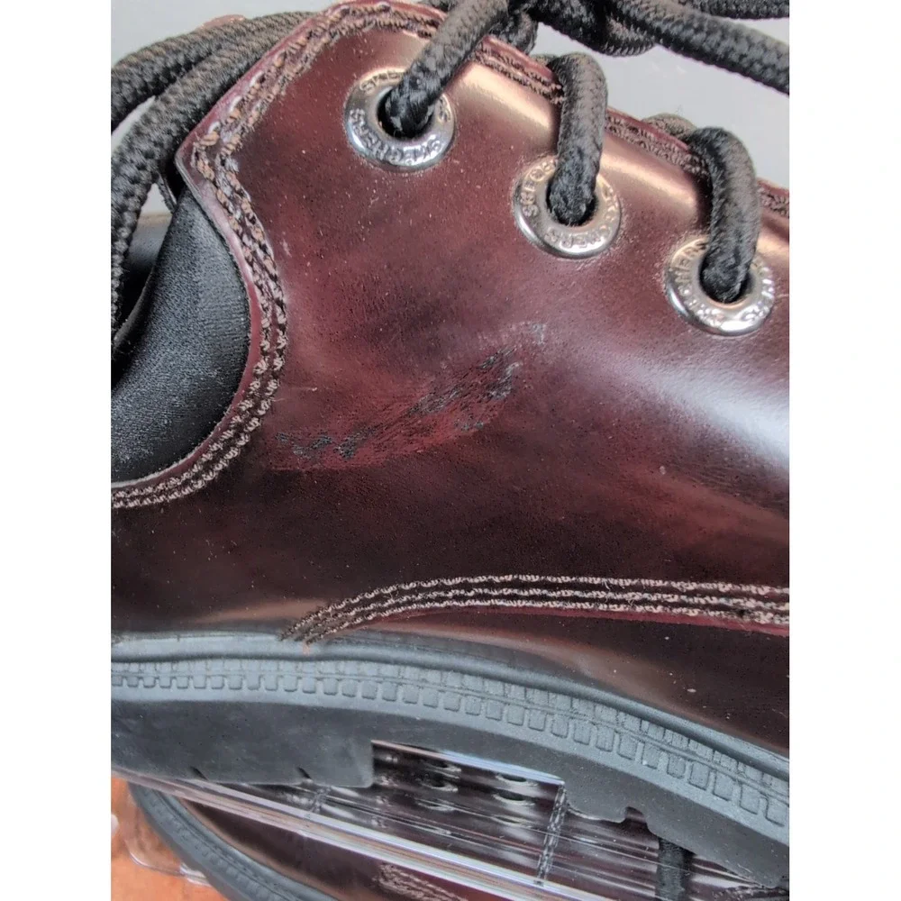 SKECHERS Leather Upper Balance Men's Size 12 Brown Round Toe